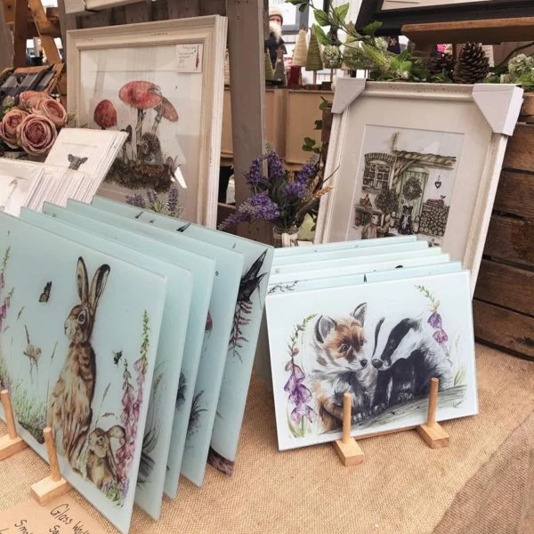 Hollie Childe Art prints glass worktop savers