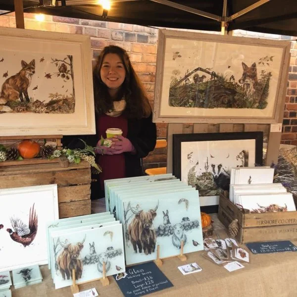 Hollie childe Art market stall