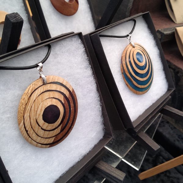 Woodcraft by Owen - Unique wood and resin pendants