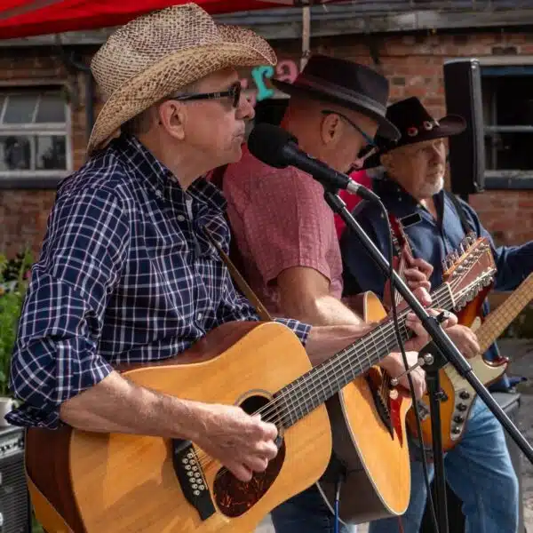 Dawson Dean singing at Rode Hall Farmers' Market