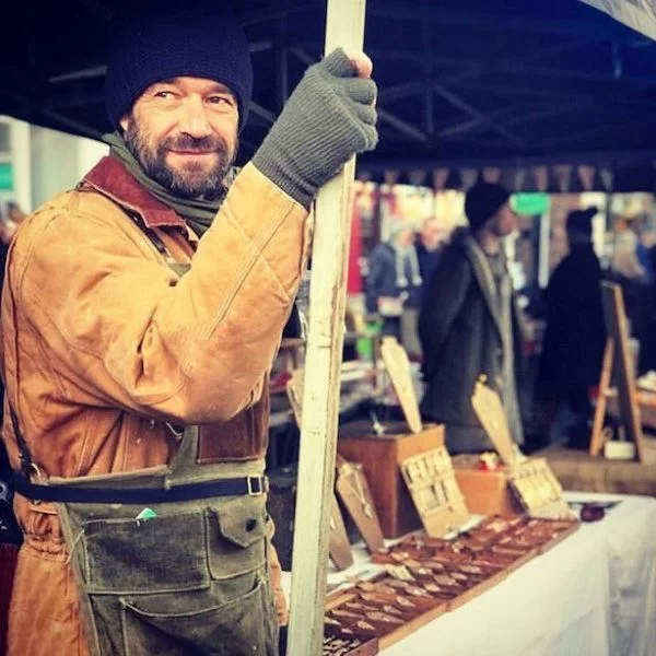 Karl at Knutsford Maker's Market, Rooks & Roses, Pedddle. How much does a market stall usually cost - The best advice from Pedddle