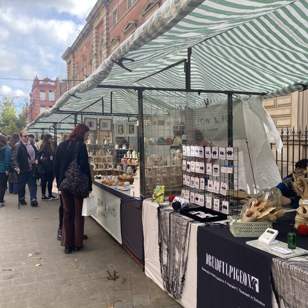 Leeds Artsmix By Pedddle - green canopy market stalls