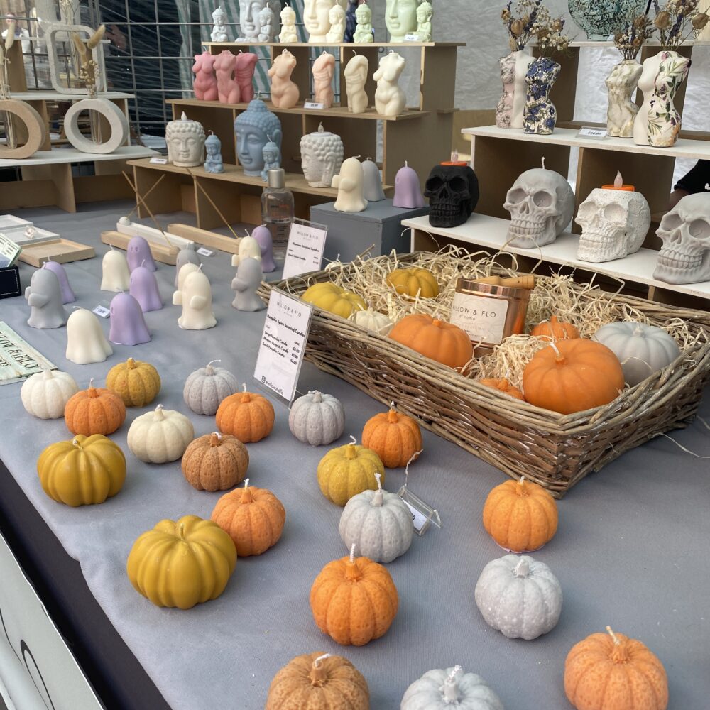 Leeds Artsmix Stallholder - pumpkin candles