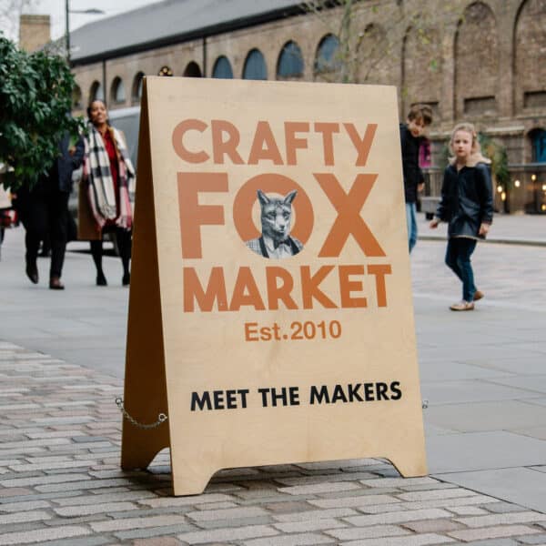 Crafty Fox Market sign