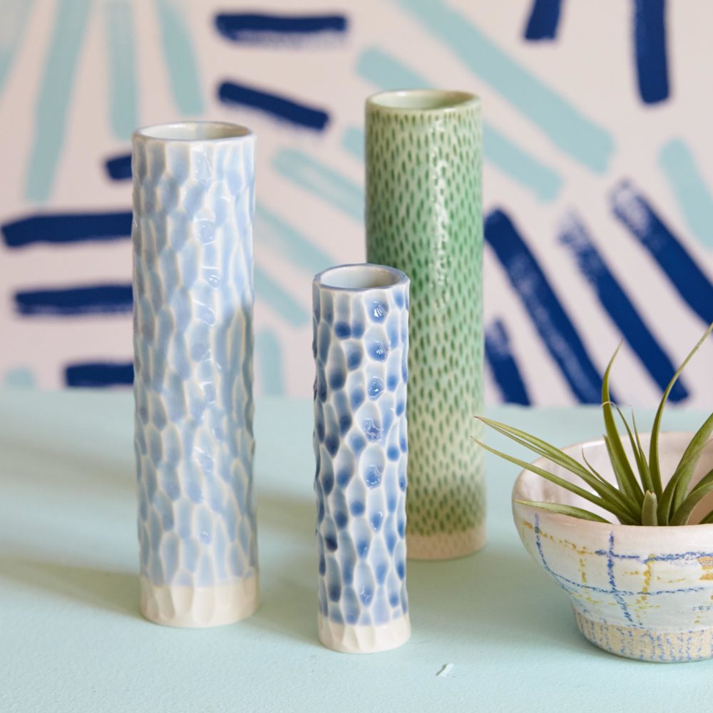 Series of Anna vases by Clara Castner