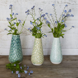Three Charlotte vases by Clara Castner