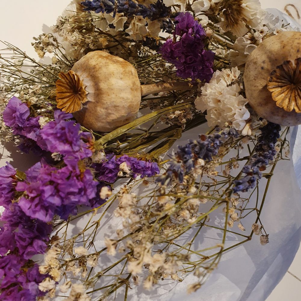 Willow and Rose, Dried flowers