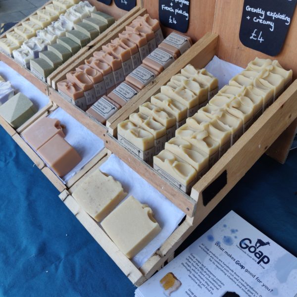 Goap soap stands at Treacle Market