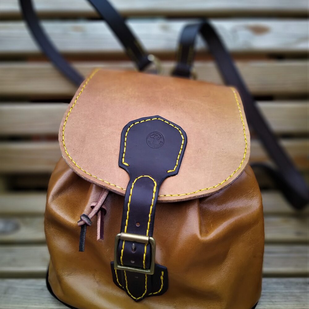 Ashfields Leather, hand made leather rucksack