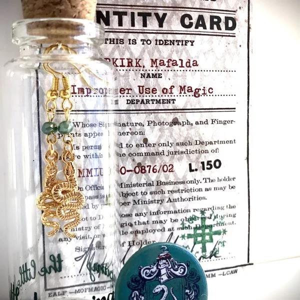 Lbec Gold Snake Earrings - little bottled earring company