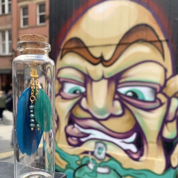 Fearsome feathers - little bottled earring company
