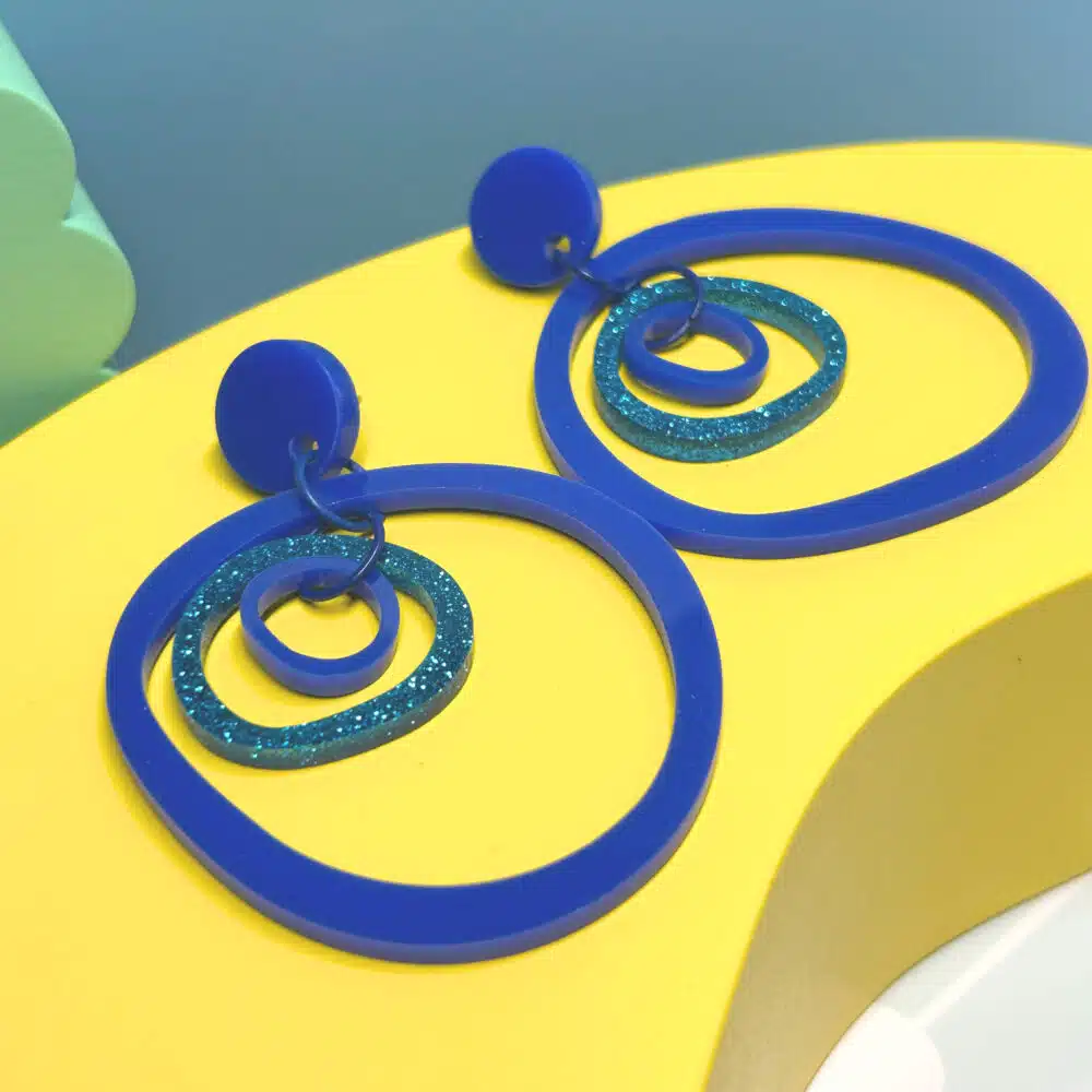 acrylic wonky hoops from the argentum design company