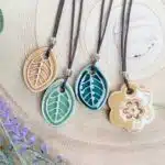 ceramic pendants by Laurel Tree Pottery