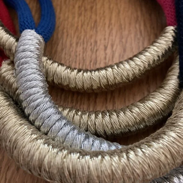 metallic cord necklaces