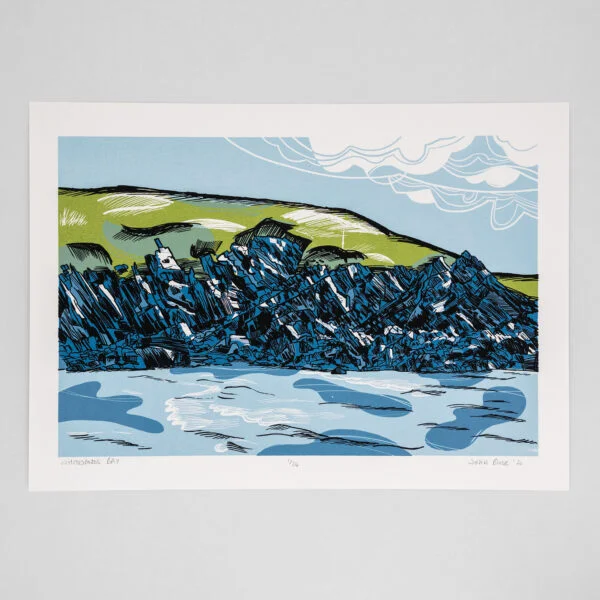 Whitesands Bay screenprint