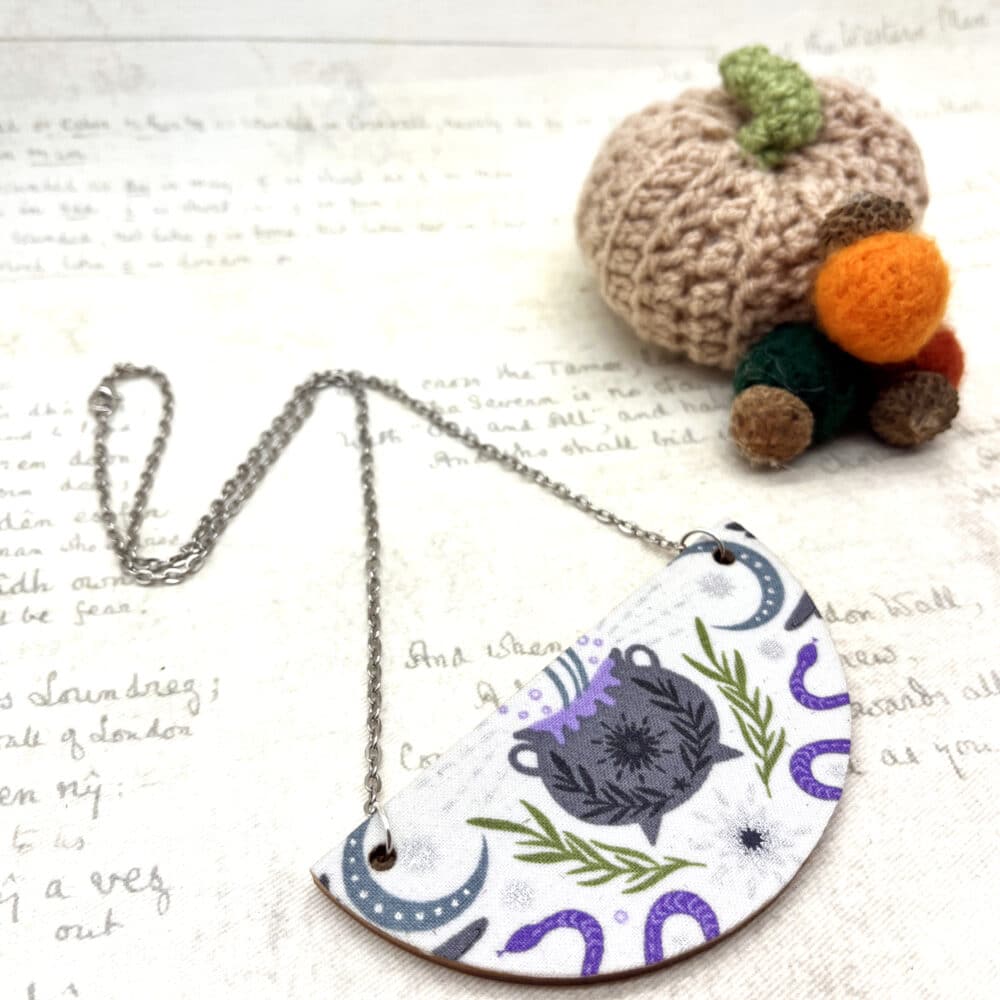 Witches Cauldron large statement necklace