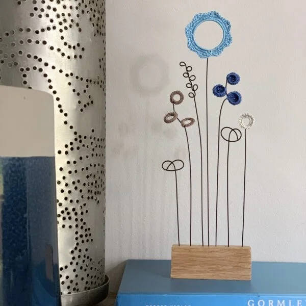 Sakarma Handmade Letterbox Flowers Blue Hues