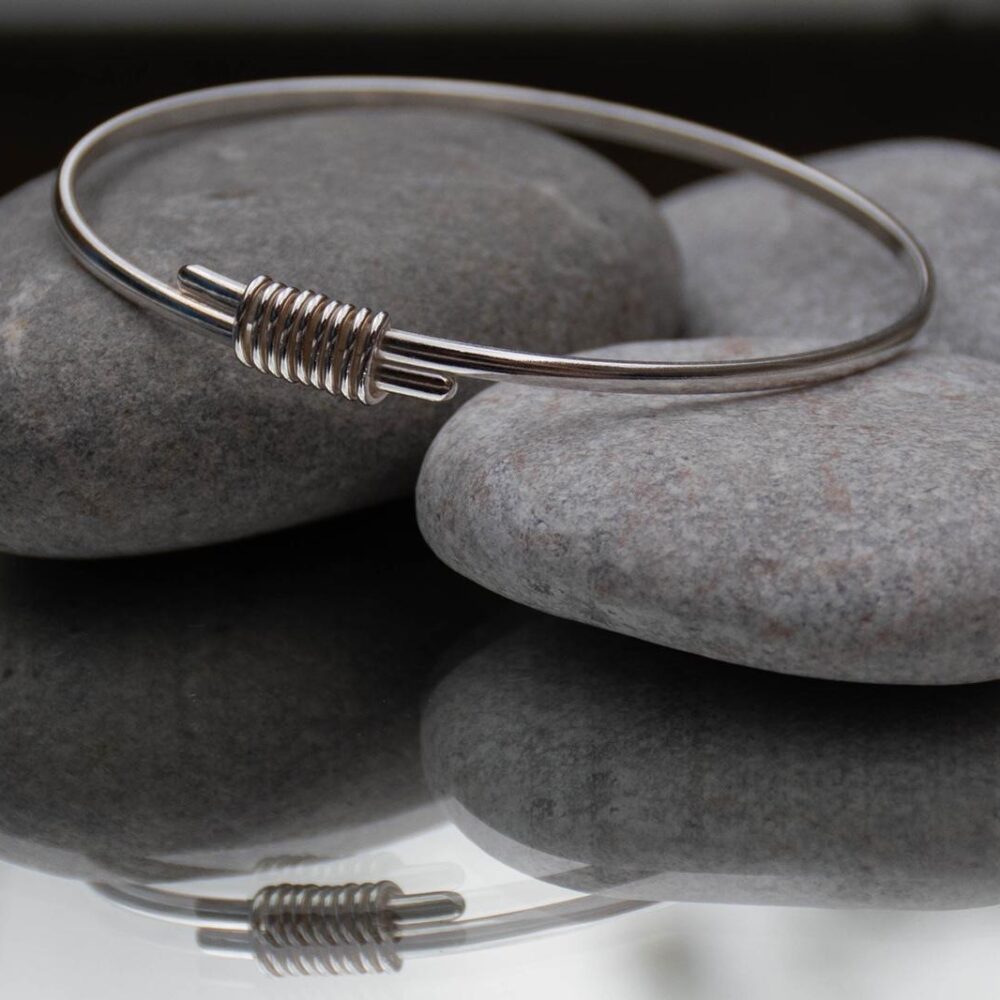 Silver Coil bangle