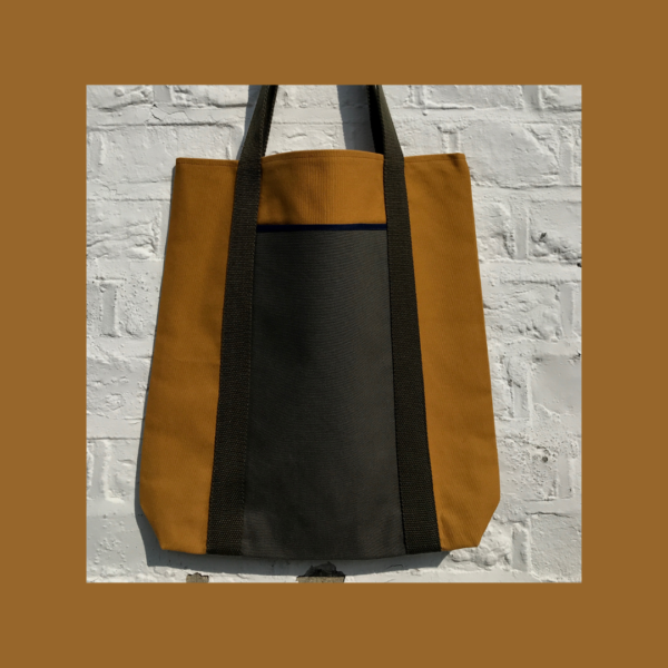 Shopper. Tote bag. Autumnal tones.