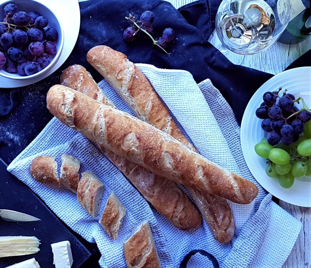 The Epsom Bakehouse baguettes from online baguette making class
