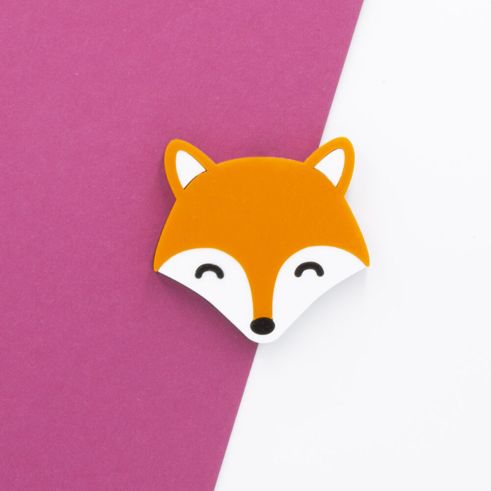 Zooniverse Designs, Acrylic fox brooch