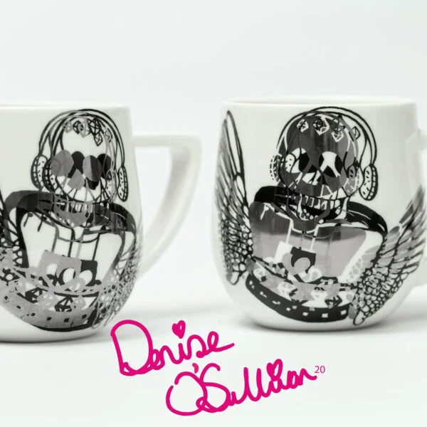 skull mugs set