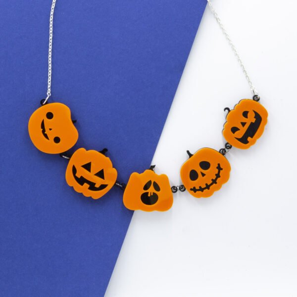 Zooniverse Designs, multiple pumpkin necklace