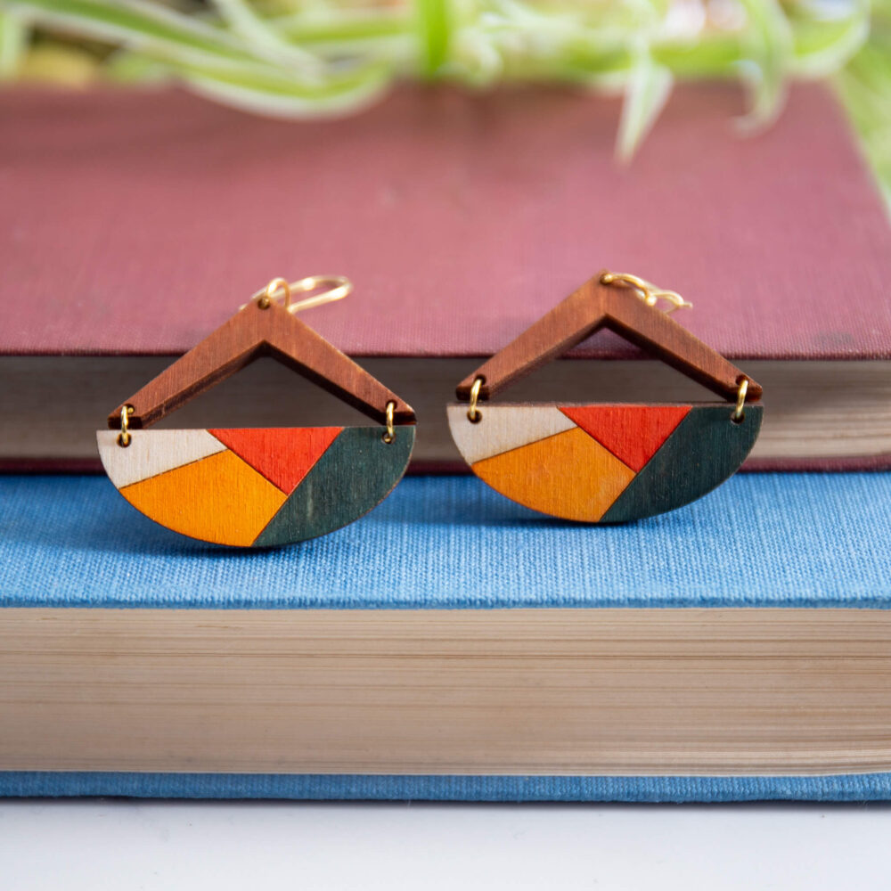 Peach Plot Geometric Jewellery
