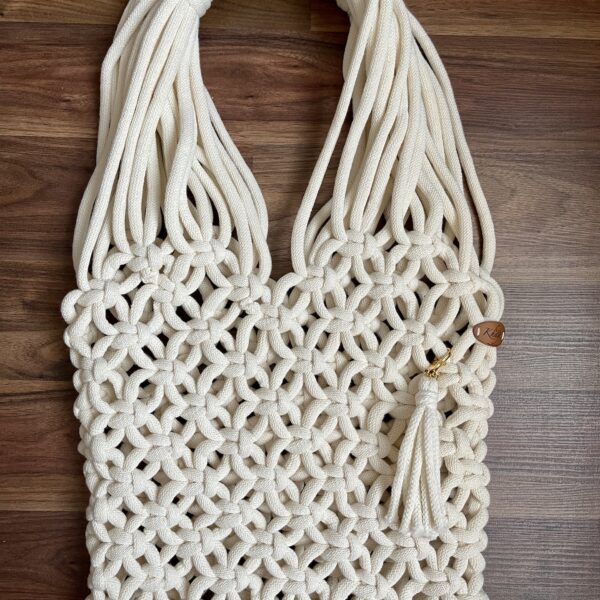 Khayt, White Jumbo market/beach bag