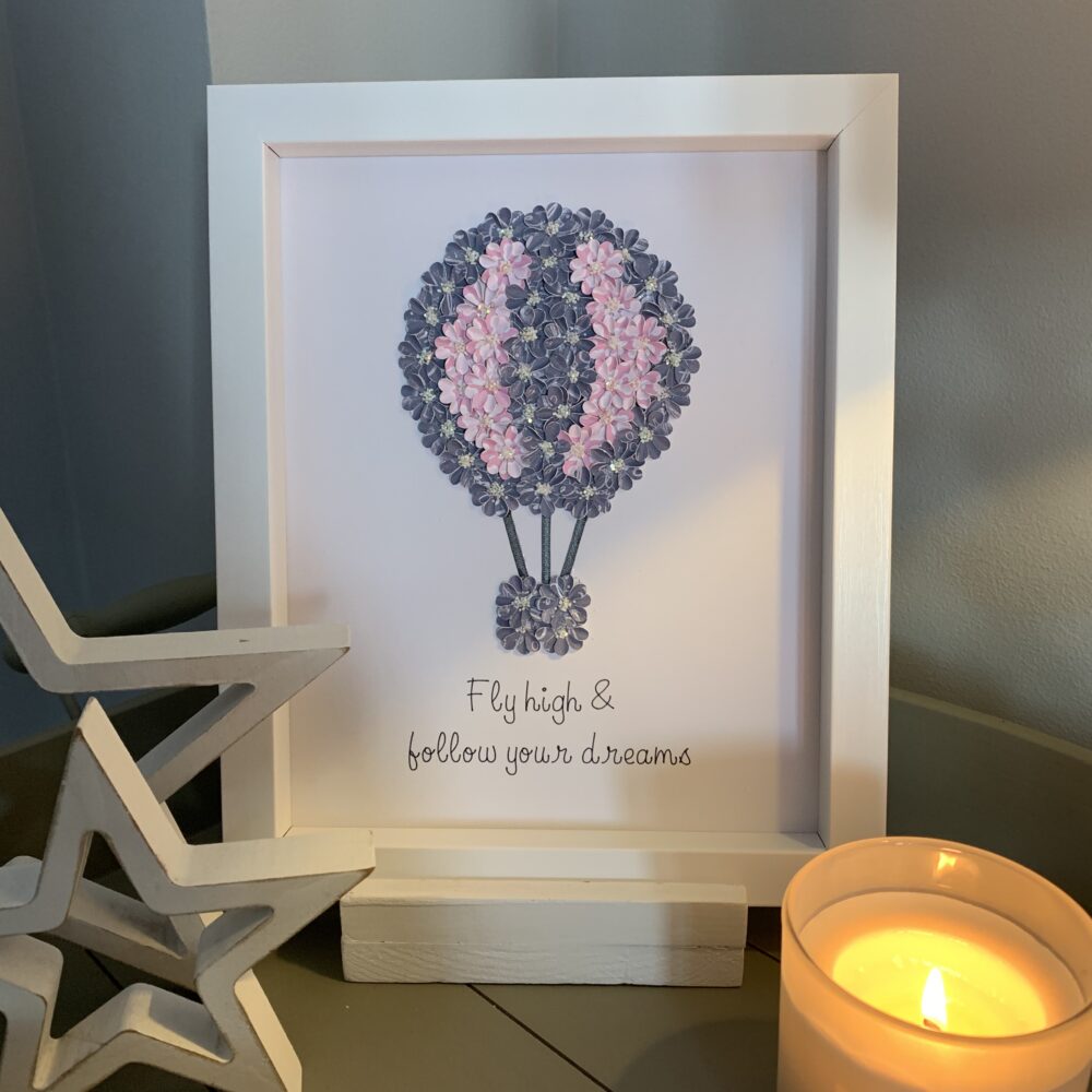 Fleur de L’amour, Balloon, grey & pink
