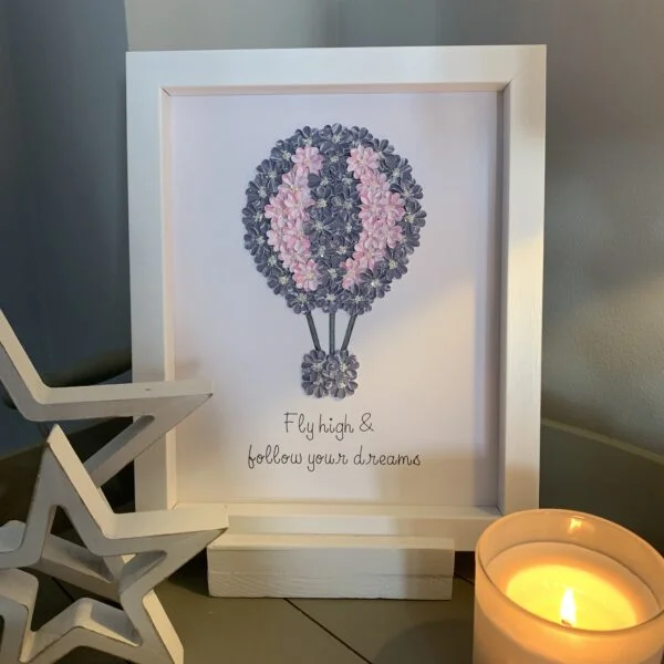 Fleur de L’amour, Balloon, grey & pink