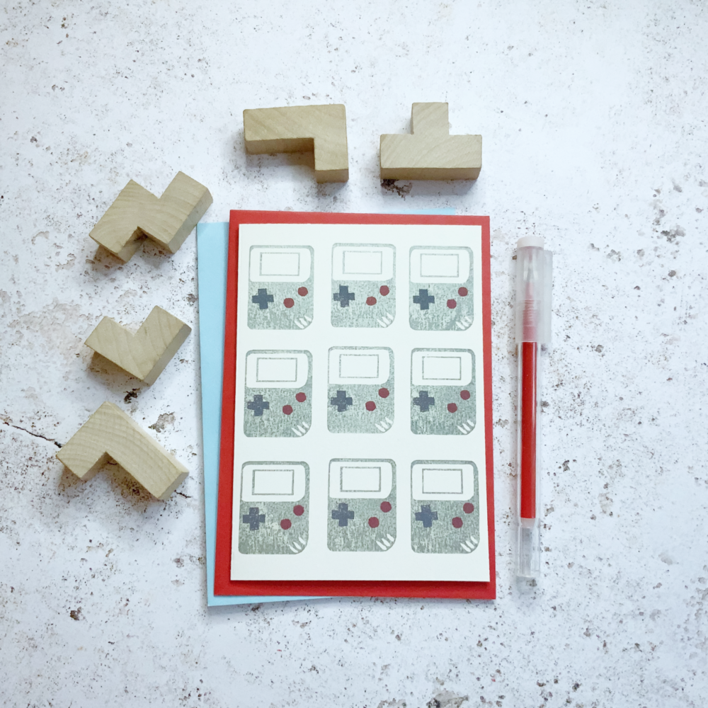 Fussy Geek Wares, Gameboy greetings card
