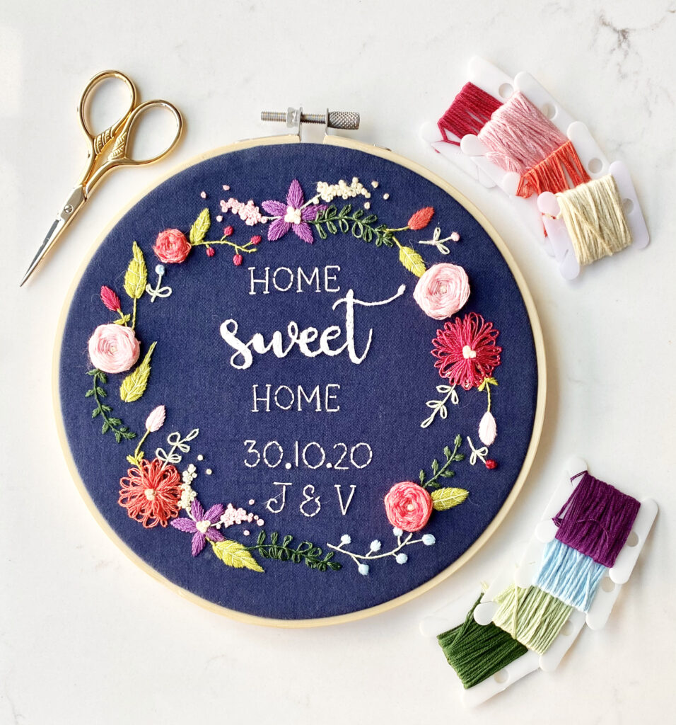 Home Sweet Home Embroidery Hoop