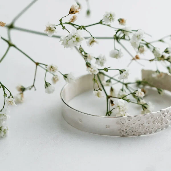 Silver Fox, Handmade Sterling Silver Cuff