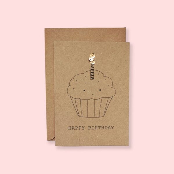 Cupcake birthday card
