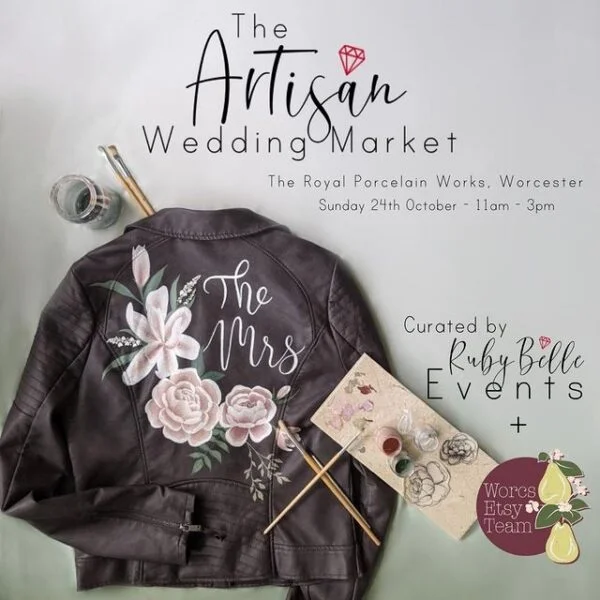 Painted Leather Jacket - Artisan Wedding Market - Worcestershire Etsy Team and Rubybelle Events