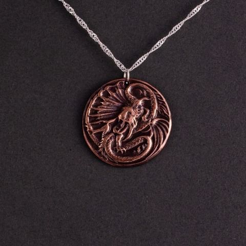 JaqAndSon Jewellery Screaming Dragon Necklace