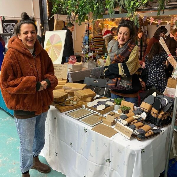 Creators Market Bristol - stall shot with vendor and customer