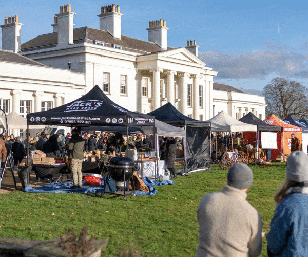 A market outside Hylands House.
