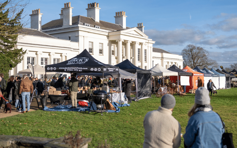 A market outside Hylands House.