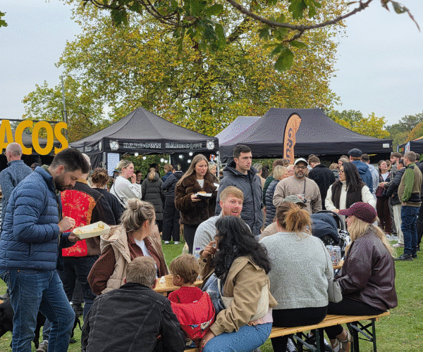 Food stalls at Hylands Open Estate Day