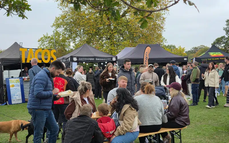 Food stalls at Hylands Open Estate Day