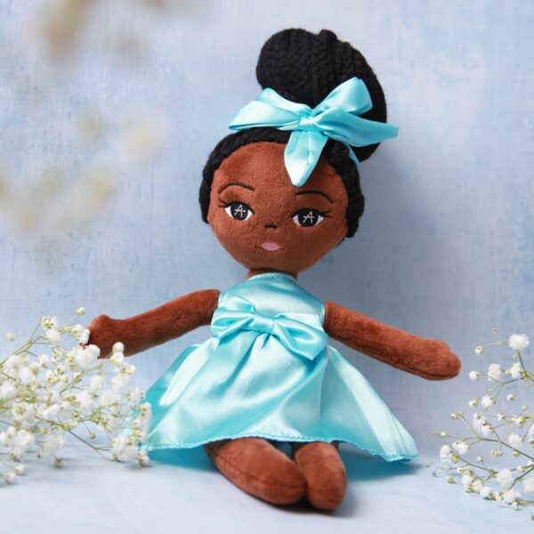 Amaris and Chaya plush black girl doll