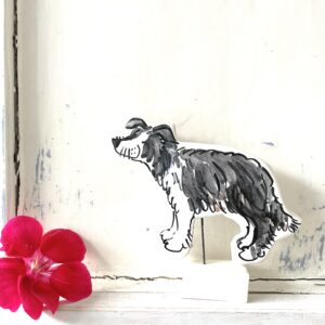 Louise Crookenden-Johnson Christmas Pet portrait pottery ornament