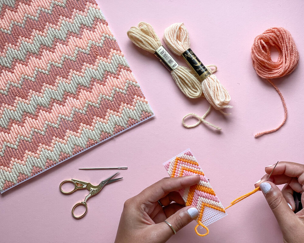 The Bargello Edit, Basic Bargello stitch