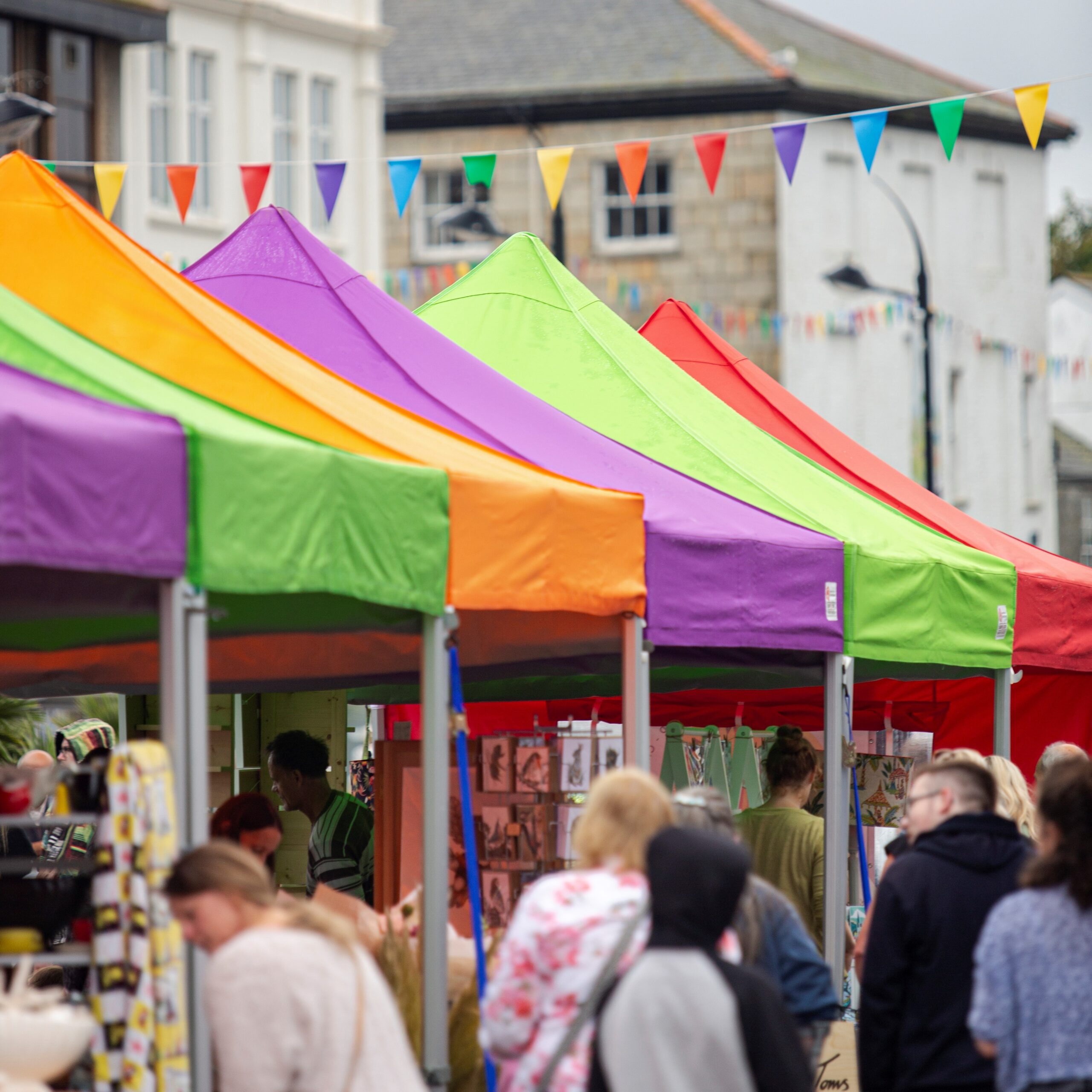 All the colour at the Cornwall Shop Small Market, Duchy Fairs