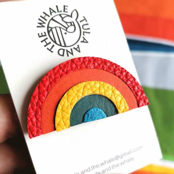 Tula & the Whale - Rainbow Badge