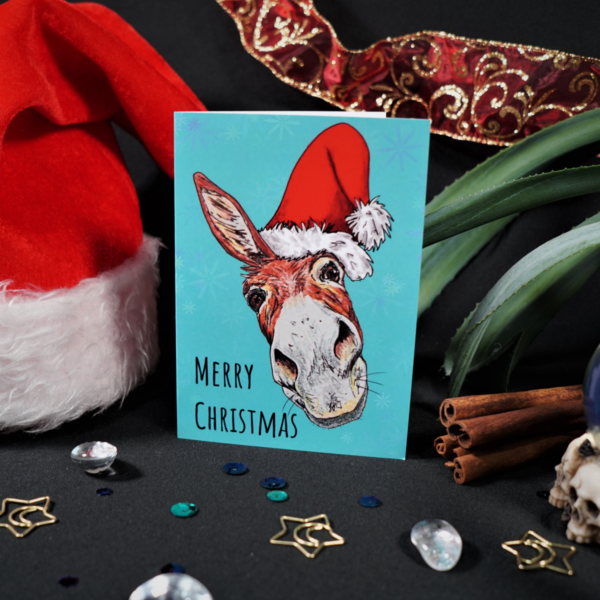 Hannah Kate Makes Dylan Donkey Christmas Card