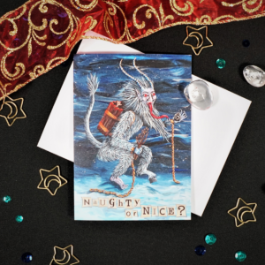 Hannah Kate Makes Krampus Slogan Christmas Card