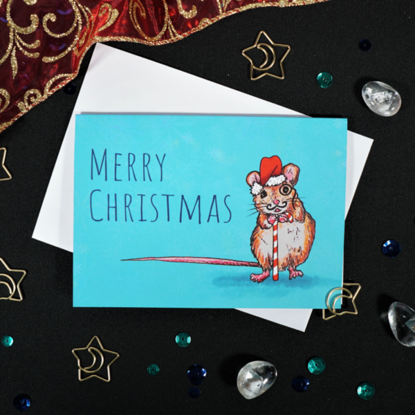 Hannah Kate Makes Montague Mouse Christmas Card